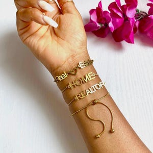 Realtor Bracelet / Real Estate Agent Bracelet/ Broker Bracelet/ Realtor Gift/ Real Estate Agent Gift/ Broker Gift/ Real Estate Gift