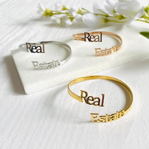 Realtor Bracelet / Real Estate Agent Bracelet/ Broker Bracelet/ Realtor Gift/ Real Estate Agent Gift/ Broker Gift/ Real Estate Gift