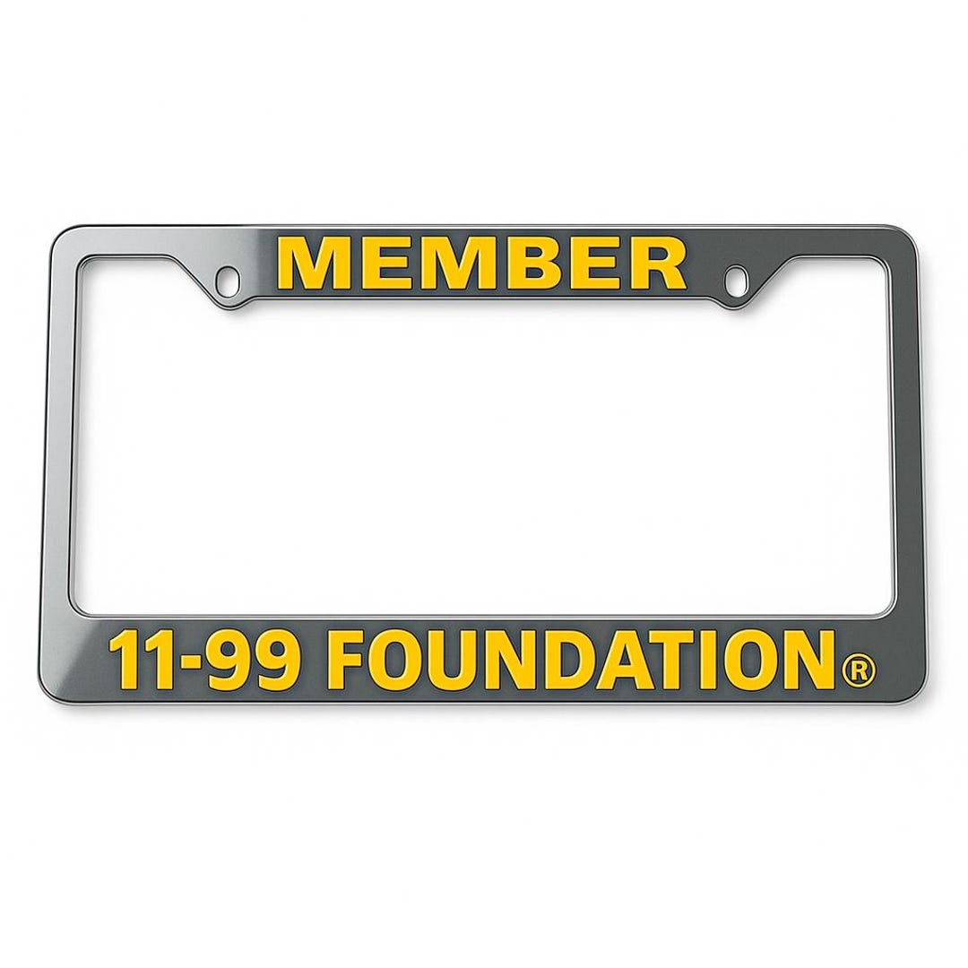 CHP 11-99 Foundation License Plate Frame GOLD *VINTAGE* - Etsy