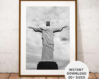 Christ the Redeemer Print: Rio de Janeiro Photography (Instant Download)