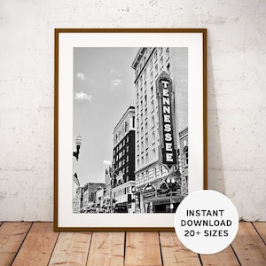Tennessee, United States, USA, Tennessee Printable, Tennessee Photo, Tennessee Black White, Instant Print, Instant Download, Home print