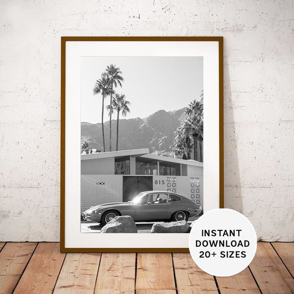 PALM SPRINGS, California, USA, Sonoran Desert, United States, Palm Springs download, Palm Springs Print, Black White Photo, Decor, Instant