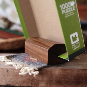 Personalized Wooden Jigsaw Puzzle Box Top Stand (Universal Fit)