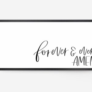 Forever & Ever // Home Wall Art // Digital Download // Wedding Gift Sign // Sign For Above Bed // Master Bedroom Decor