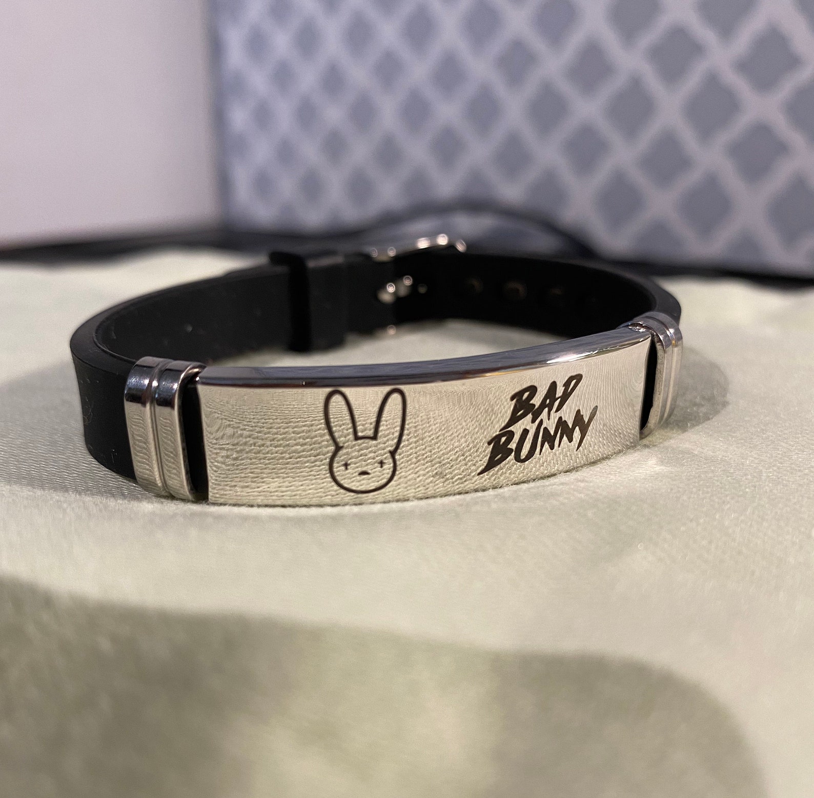 Bad bunny bracelet silicone bracelet artist stainless Etsy