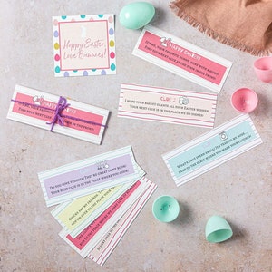 Printable Easter basket scavenger hunt cards, Easter egg hunt scavenger hunt clues, digital Easter download, Easter printable for kids