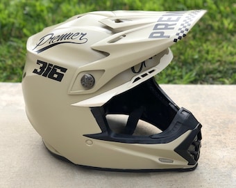 Set of Custom Motorcycle Helmet Decals for Dirt Bike Motocross - Main Image