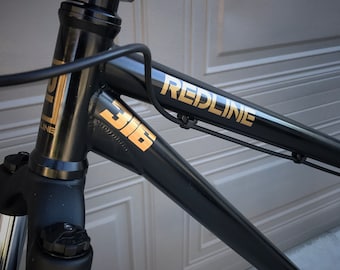 Custom Name & Number Vinyl Decal Sheet for Mountain Bike and All Bicycles Like Road or BMX Personalized