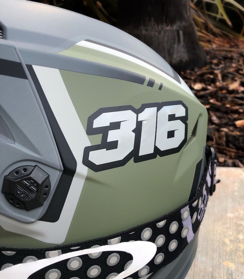Sticker Design For Helmet Motocross Helmet Custom Decal Set | Easy to Apply Vinyl Stickers ...