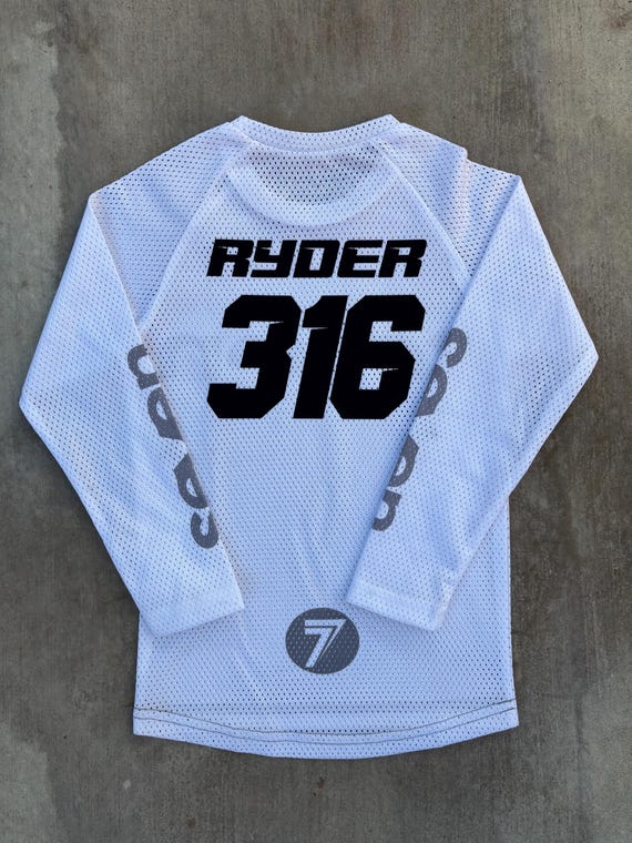 Youth Size Motocross Iron-on Jersey ID Kit | Custom Name and Number | Many Colors and Fonts | Easy to Apply | Dirt Bike Racing Enduro MTB MX