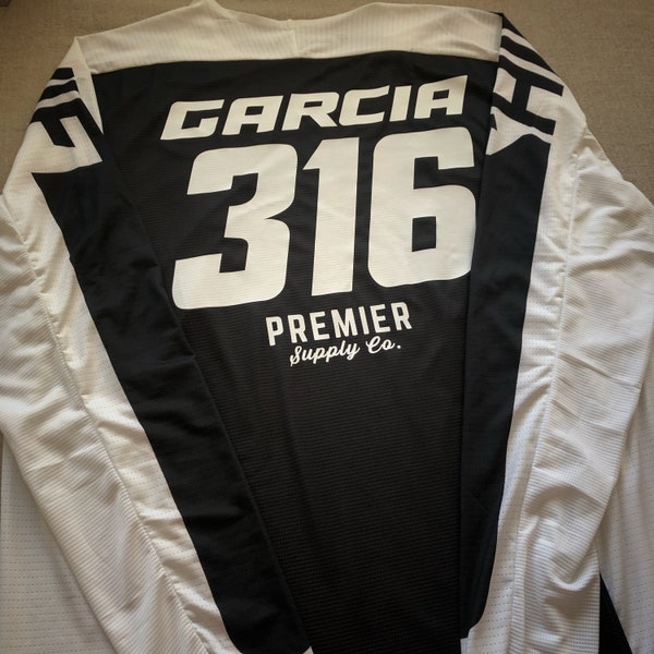 Motocross MX Jersey ID Name & Number Kits Custom Made to Order Easy Application Iron On Vinyl