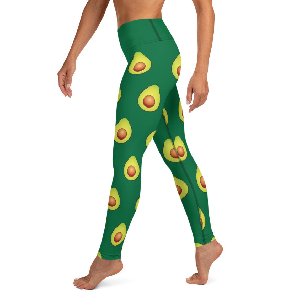 Fun Avocado Yoga Leggings Vert foncé Etsy France