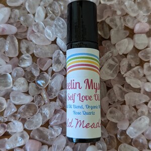 FEELIN MYSELF Self Love OIL natural perfume, roll on body oil crystal infused self care natural apothecary