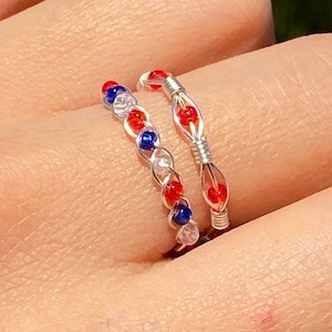 Matching Winter Soldier/Captain America Wire Rings