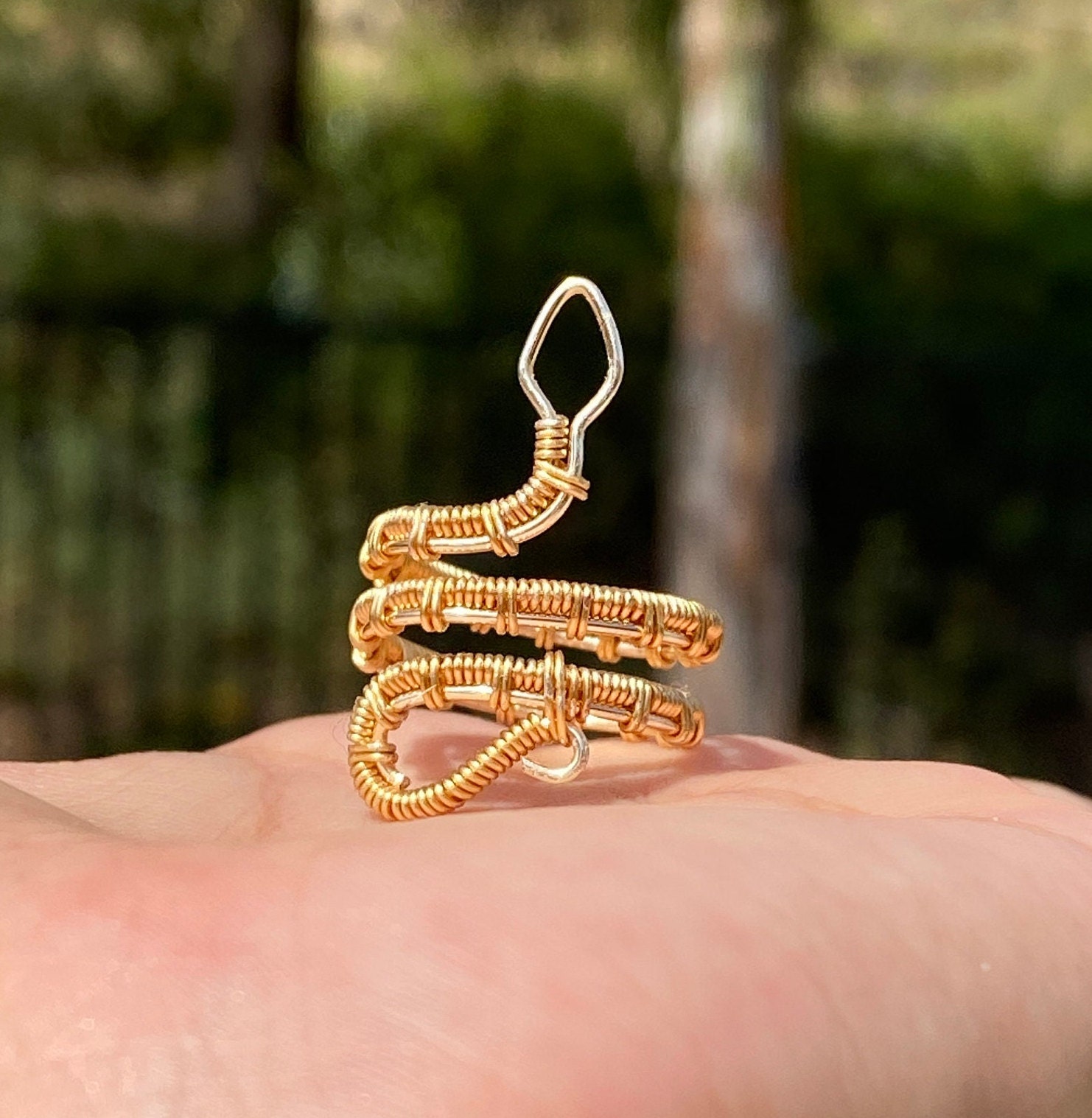 Snake Wire Ring - Etsy