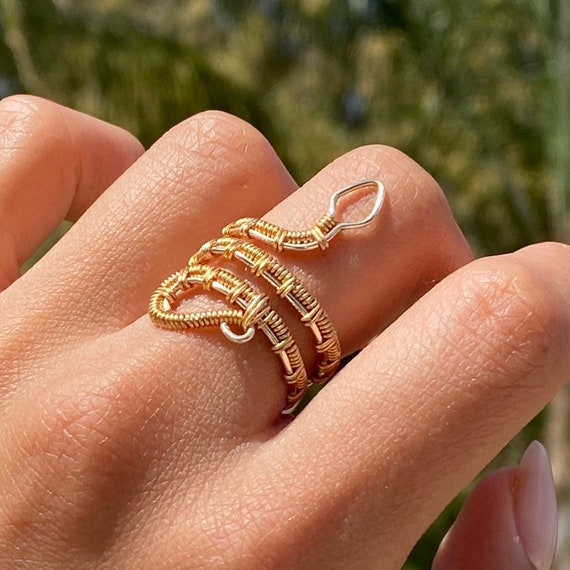 クラシック Wire Snake Ring Etsy - アクセサリー
