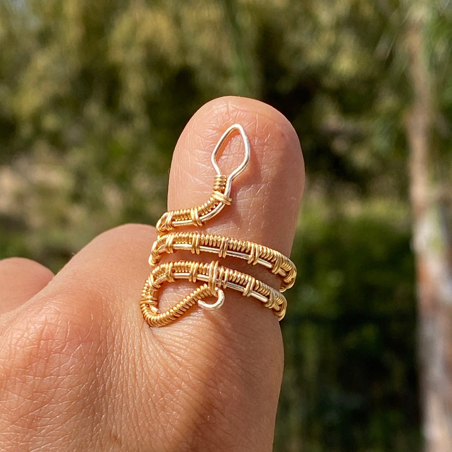 Snake Wire Ring - Etsy