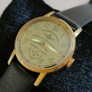 Soviet Watch Gagarin, Pobeda watch, vintage watch, watches for men, mens watch, watch vintage, soviet watch