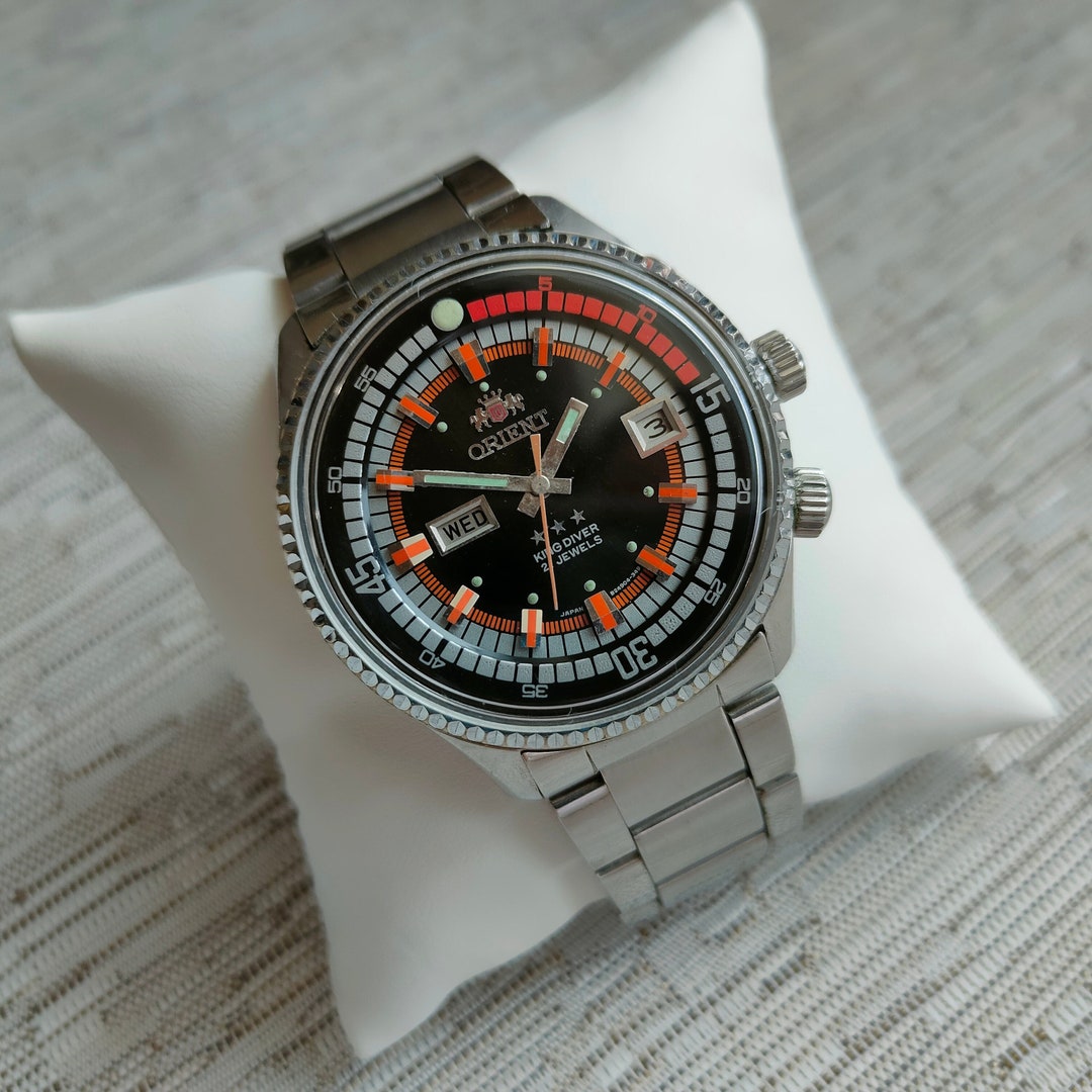 Orient King Diver Watch, Vintage Rare Model From 70s Orient King Diver Watch, Vintage Rare Model From 70s