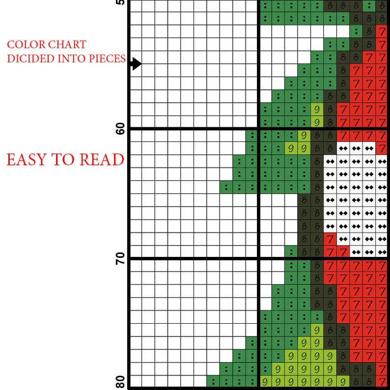 Field cross stitch pattern DIGITAL FORMAT PDF Instant download
