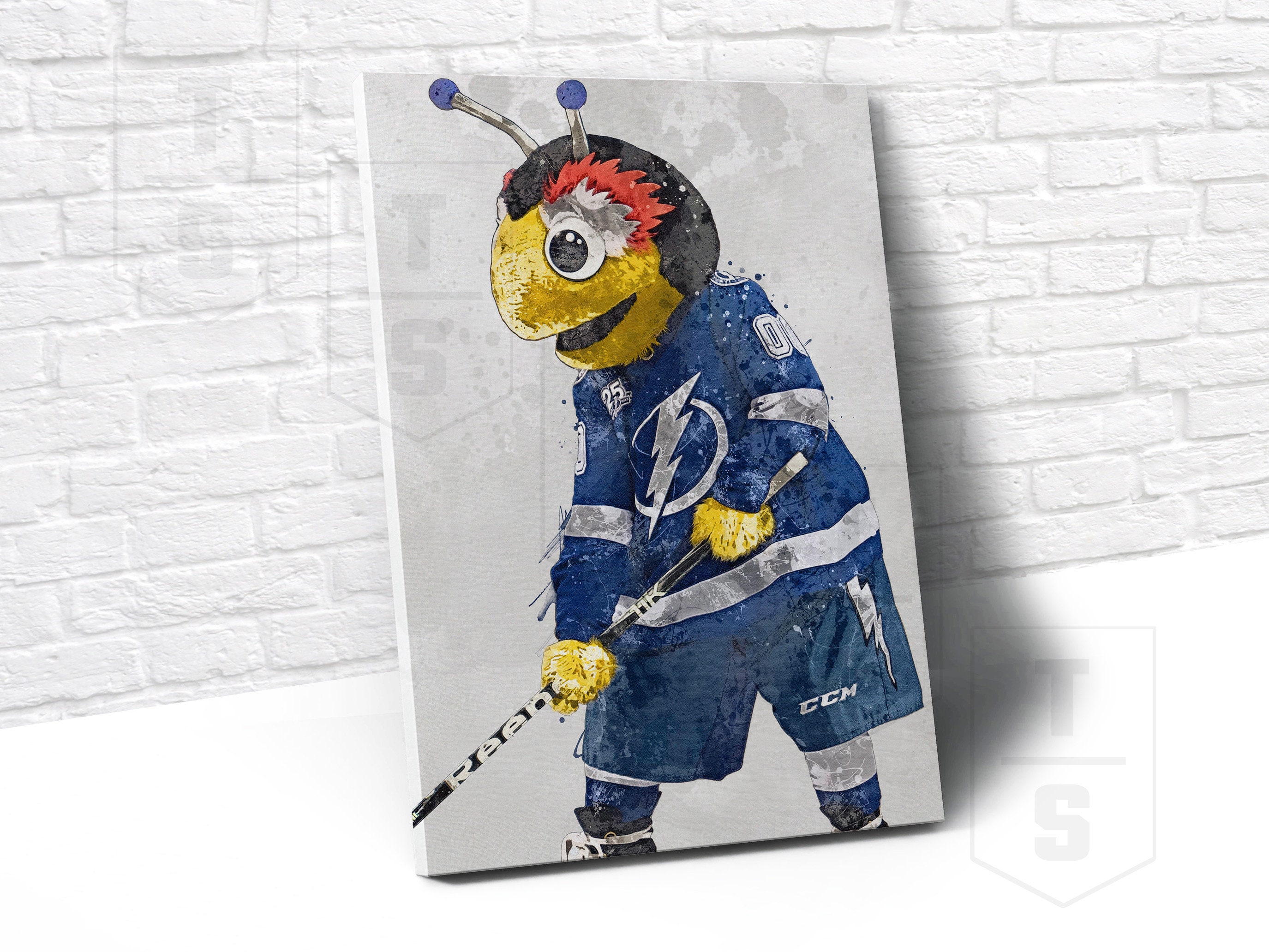Tampa Bay Lightning Mascot 'Thunder Bug' Poster Etsy