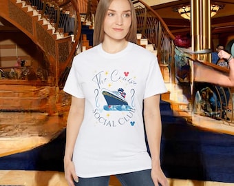 The Cruise Social Club for magical cruisers, Unisex Tee for Family Trip, Girls Trip, Adults Only Trip, Unique Design