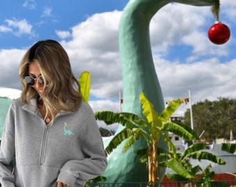 Magical Holiday Gertie The Dinosaur Half Zip Sweatshirt