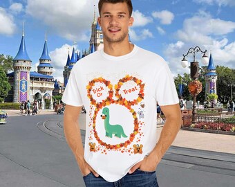 T-shirt automne magique Gertie le dinosaure, t-shirt Halloween parc à thème, chemise souple unisexe, chemise dinosaure magique, cadeau pour amoureux du parc