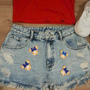 Magical Cruise Raw Hem Denim Shorts