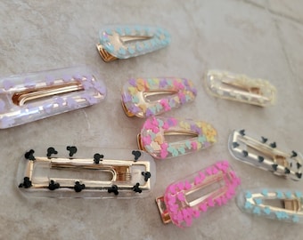 Magic Mouse Inspired Resin Hair Clips