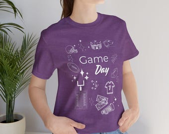 Football Game Day Unisex Tee, Sports Fan Shirt, Tailgating Apparel, Team Spirit T-Shirt, Touchdown Clothing