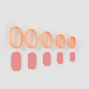 Polymer Clay Cutters - Basic Shape Cutters - Dome Shape Cutter - 3D printed cutters - Jewelry clay cutter