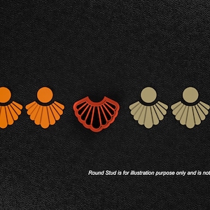 Elegant Cutter and Stamp- Style 1- Earring Clay Cutter - Jewelry making - 3D Printed with Sharp edges