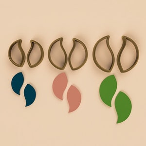 Polymer Clay Cutters - Basic Shape Cutters - Dome Shape Cutter - 3D printed cutters - Jewelry clay cutter