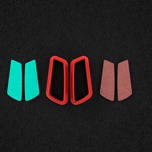 Asymmetrical Shaped Earrings Cutters Set- Polymer Cutter - 3D Printed Cutter -  Jewelry making -  Polymer Clay Cutters