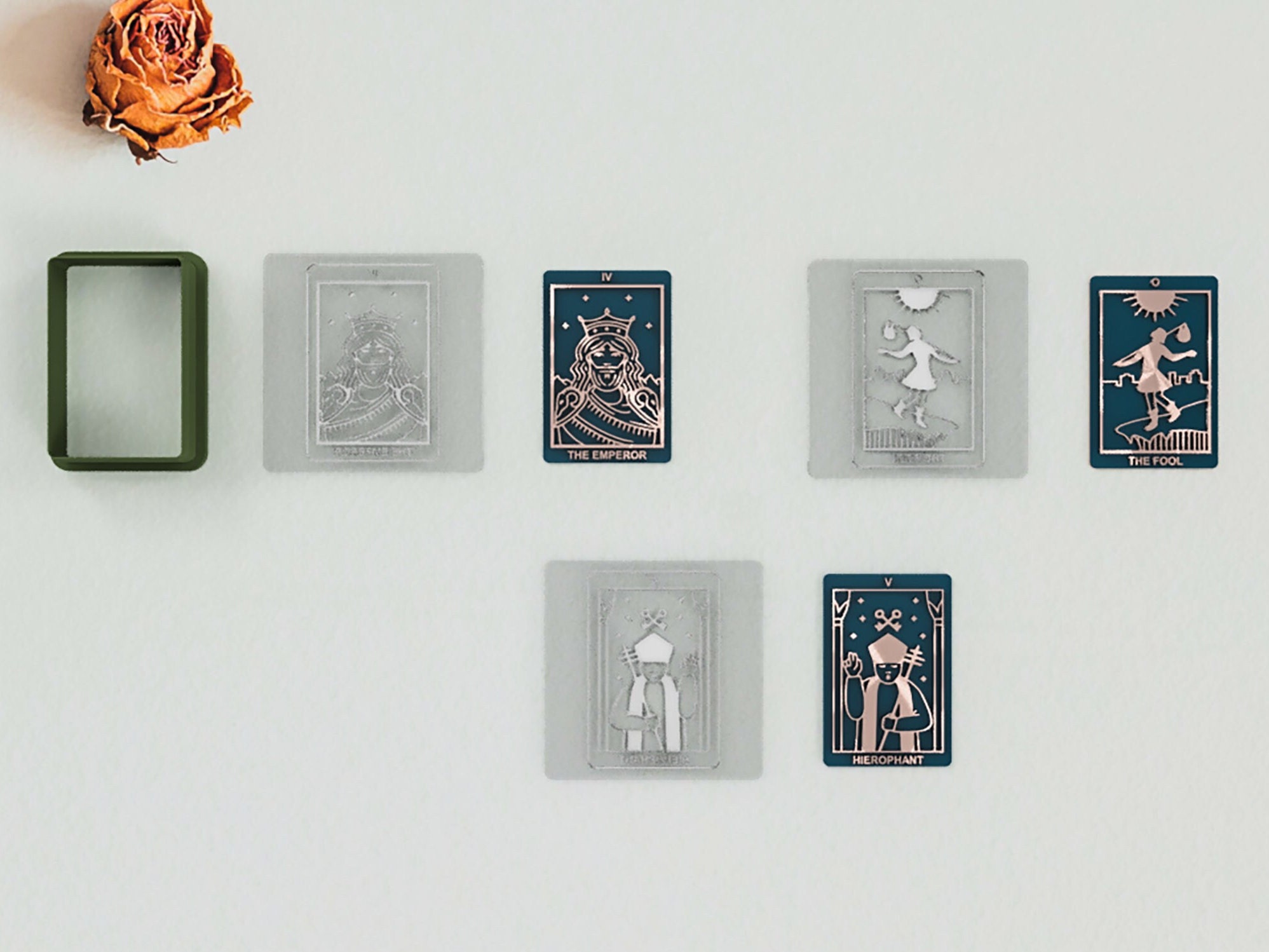 Twelve Zodiac Signs Tarot Card Cutter and Stamp Set – Goyna Studio