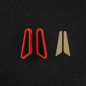 Asymmetrical Shaped Earrings Cutters Set- Polymer Cutter - 3D Printed Cutter -  Jewelry making -  Polymer Clay Cutters