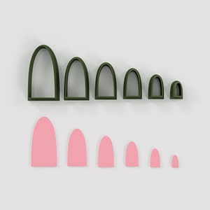 Polymer Clay Cutters - Basic Shape Cutters - Dome Shape Cutter - 3D printed cutters - Jewelry clay cutter