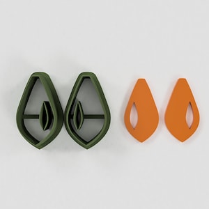 Asymmetrical Shaped Earrings Cutters Set- Polymer Cutter - 3D Printed Cutter -  Jewelry making -  Polymer Clay Cutters