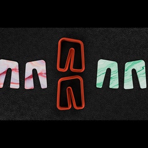 Elegant Cutter Style-3 - Polymer Cutter - 3D Printed Cutter -  Jewelry making - Clay Cutters - Polymer Clay Cutters