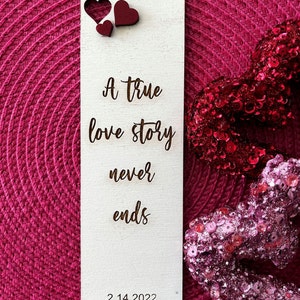 Customized Valentine&#39;s Day Bookmarks, Valentine gifts, Personalized Bookmarks (2 x 6in)