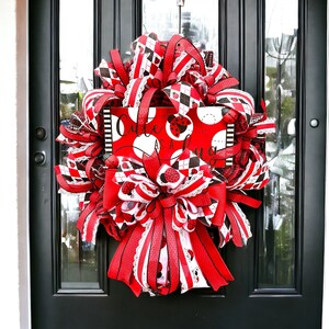 Ladybug wreath, Summer wreath, Front door wreath, Spring wreath