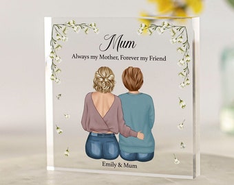 Personalised Mum Print Frame, Mum Birthday Gifts, Mothers Day Gifts, Christmas Gifts for Mum, Presents for Mom, From Daughter Acrylic Block