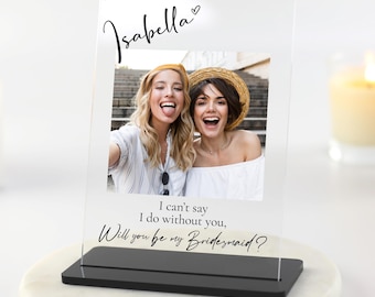 Bridesmaid proposal, Custom Photo Gift, Will You Be My Bridesmaid, Maid Of Honour Proposal, Bridesmaids Personalised Gift, Mother of Bride