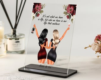 Best Friend Gifts, Best Gifts for Her, Best Friend Print, BFF Birthday Present, Friendship Gift, Personalised Custom Gift, Custom Portrait