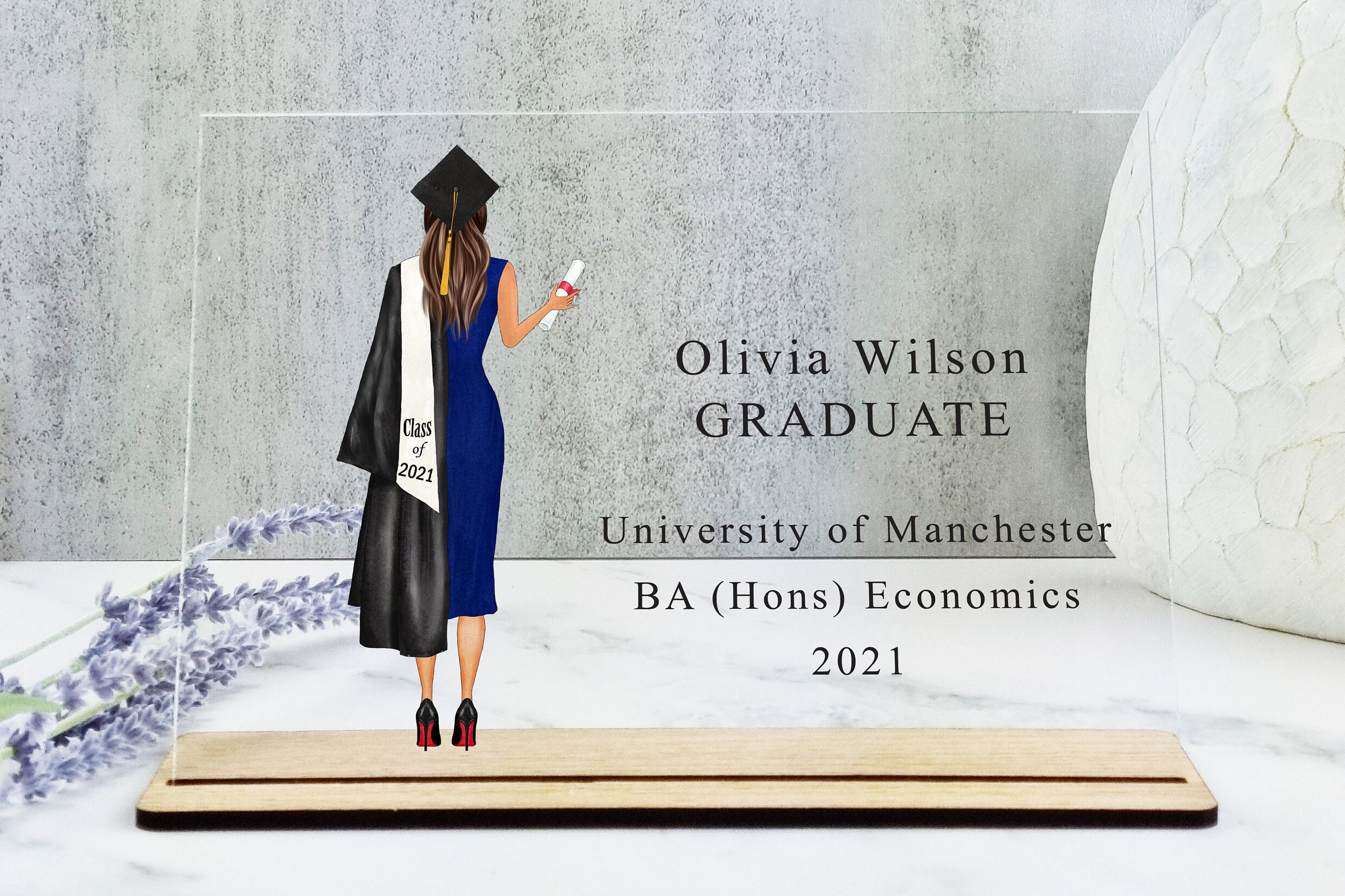 Personalized Graduation Acrylic Plaque and Stand