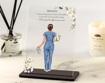 Personalised Nurse Gift, Thank you Gift, Student Nurse, Christmas Gift, Paramedic, Healthcare, Medical Profession Acrylic Keepsake Plaque