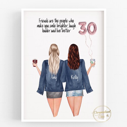 30th Birthday Gift for Her Friend Present Birthday Gift Etsy