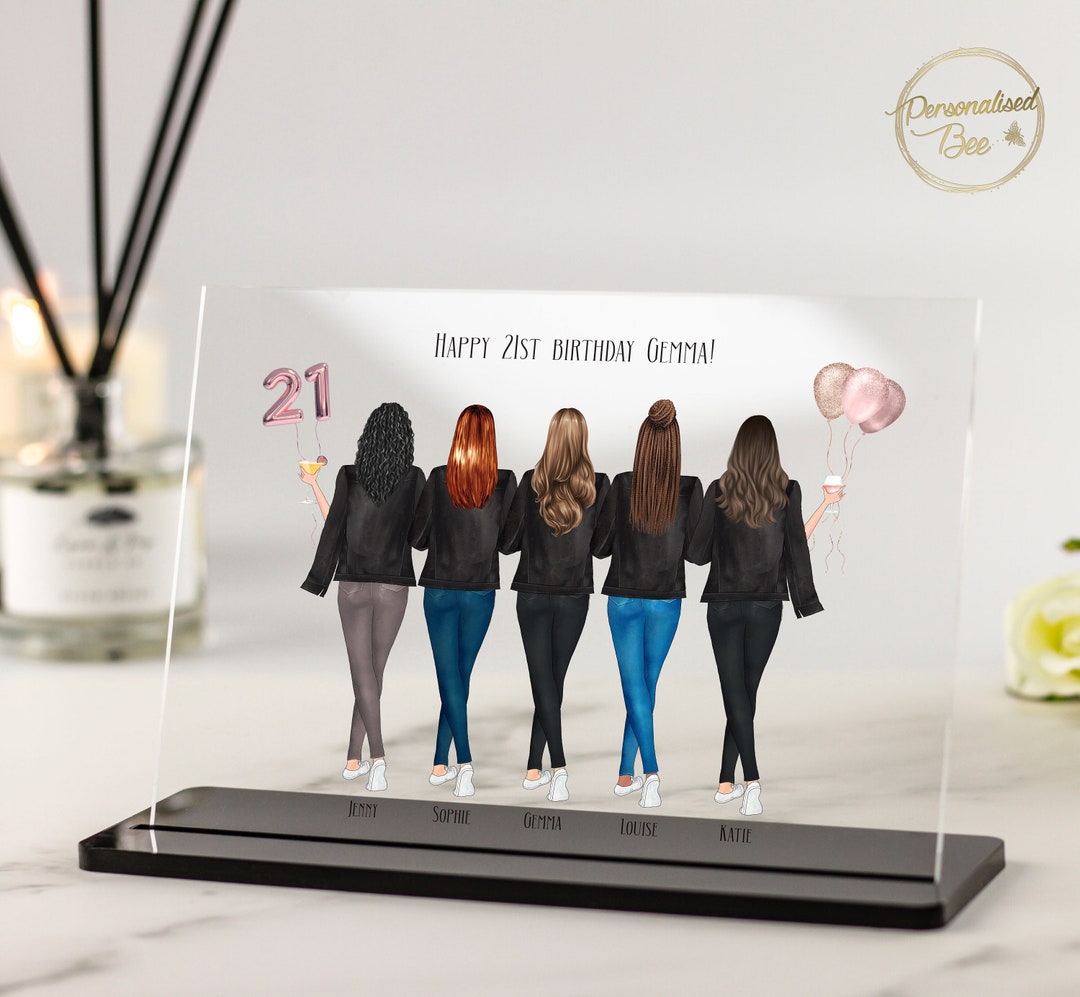 Best Friend Gifts, Personalised Birthday Gift for Her,group Gifts,18th ...
