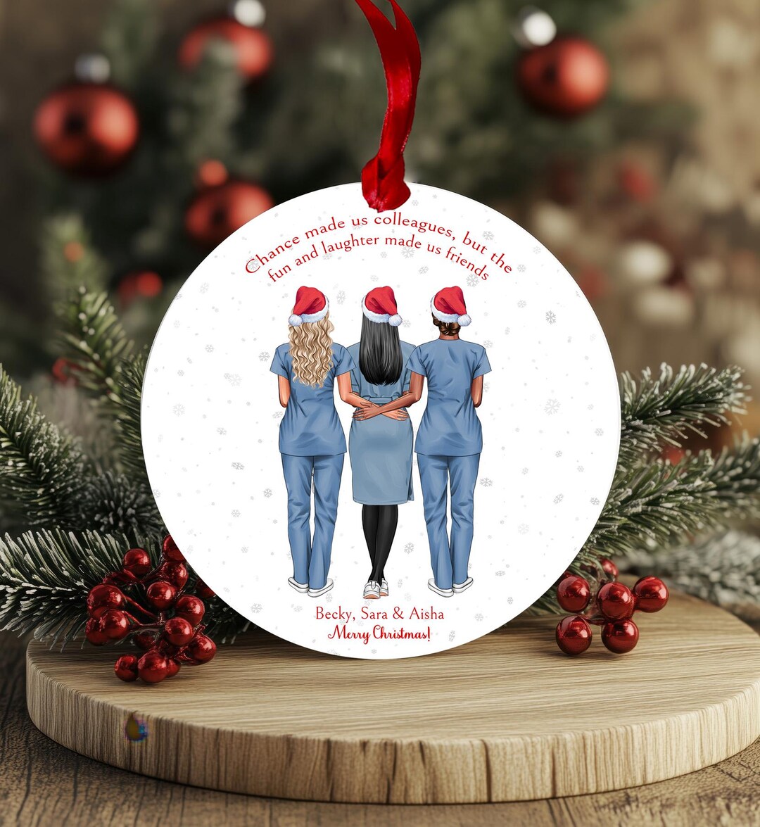 Personalized Nurse In Toy Box 3D Acrylic Ornament